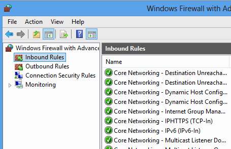 Firewall Rules Screenshot