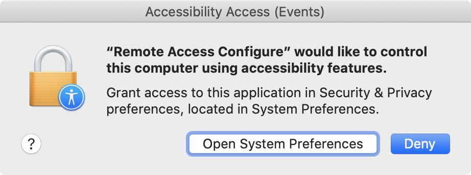 macOS Accessibility Permission Screenshot