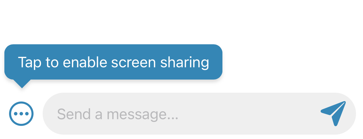 Screen Sharing Popup Screenshot