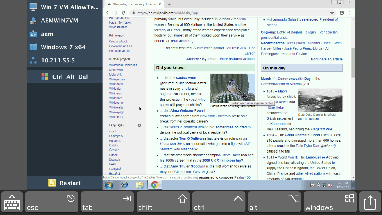 VNC Screenshot