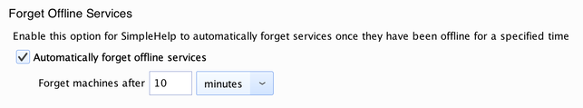 Forget Offline Services Screenshot