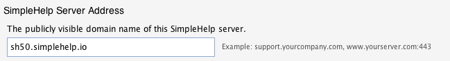Server Address Screenshot